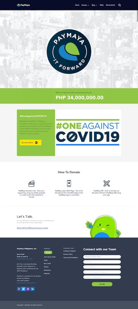 PayMaya Donations